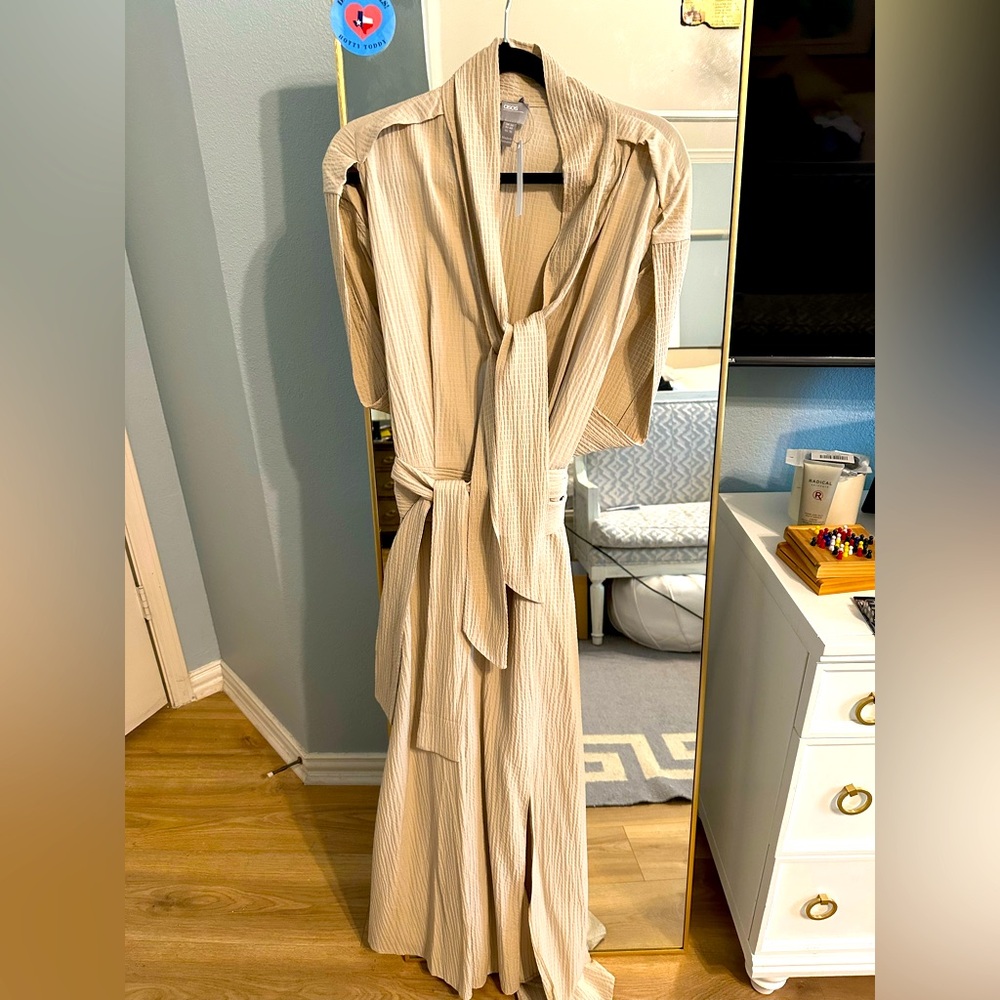 ASOS Curve beautiful Tan minimalist dress
